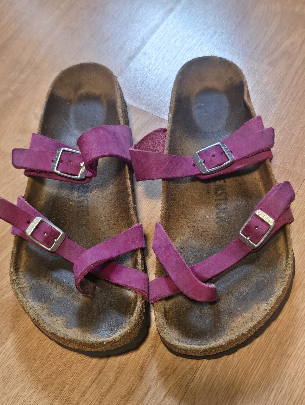 Birkenstock Mayari Festival Fuschia Sandals Adjustable Buckle Women’s US 7/37